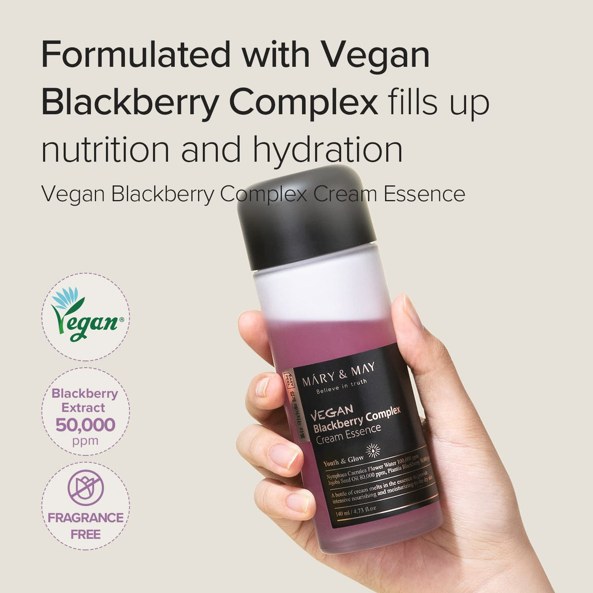 MARY&amp;MAY Vegan Blackberry Complex Cream Essence