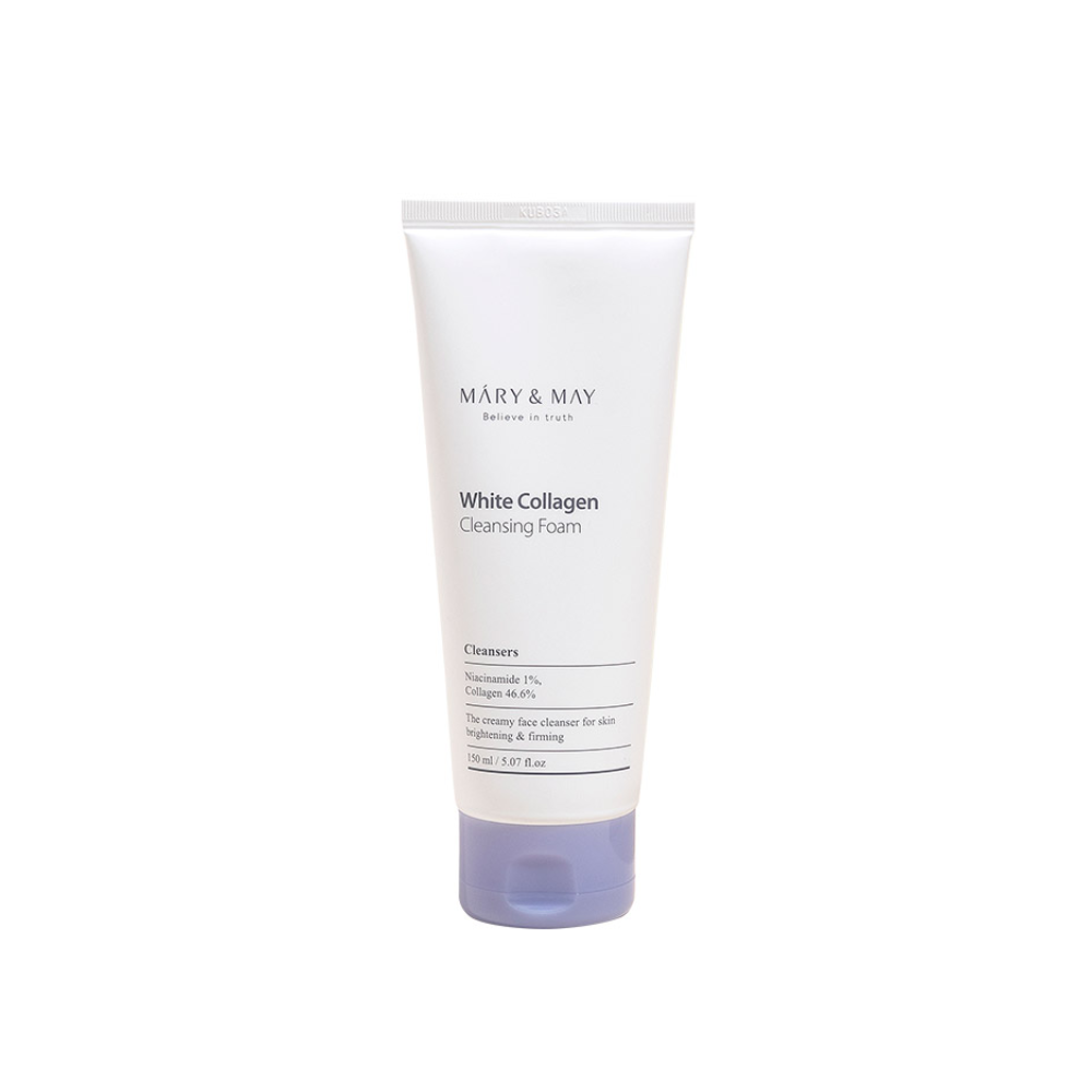 MARY&amp;MAY White Collagen Cleansing Foam