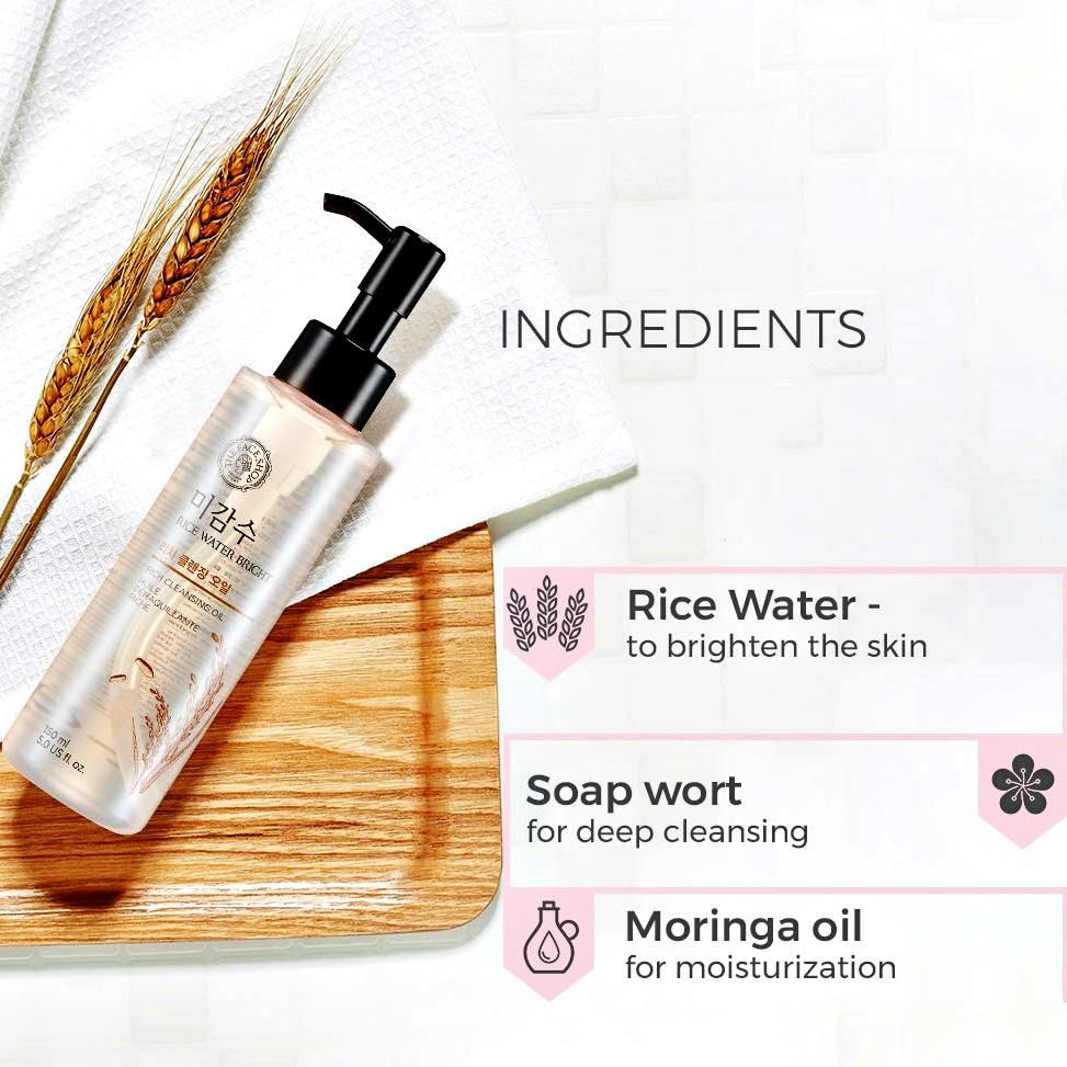 THE FACE SHOP Rice Water Bright Rich Facial Cleansing Oil